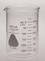 Beaker, Graduated,Pyrex Corning